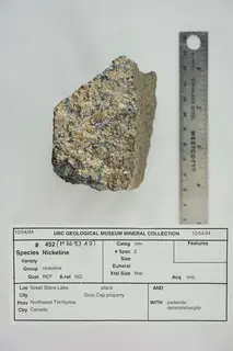 Nickeline with Parkerite and Rammelsbergite (46836618305).jpg