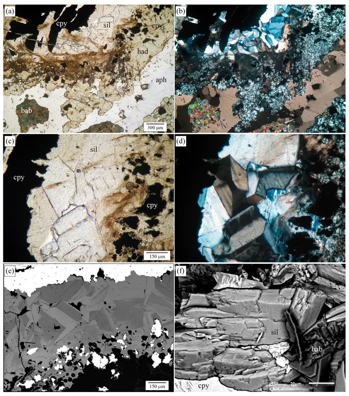 Silesiaite in the calcic skarn of El Valle-Boinás, Asturias.png