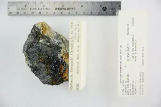 Stephanite with Polybasite, Sternbergite, and Andorite (48603254356).jpg