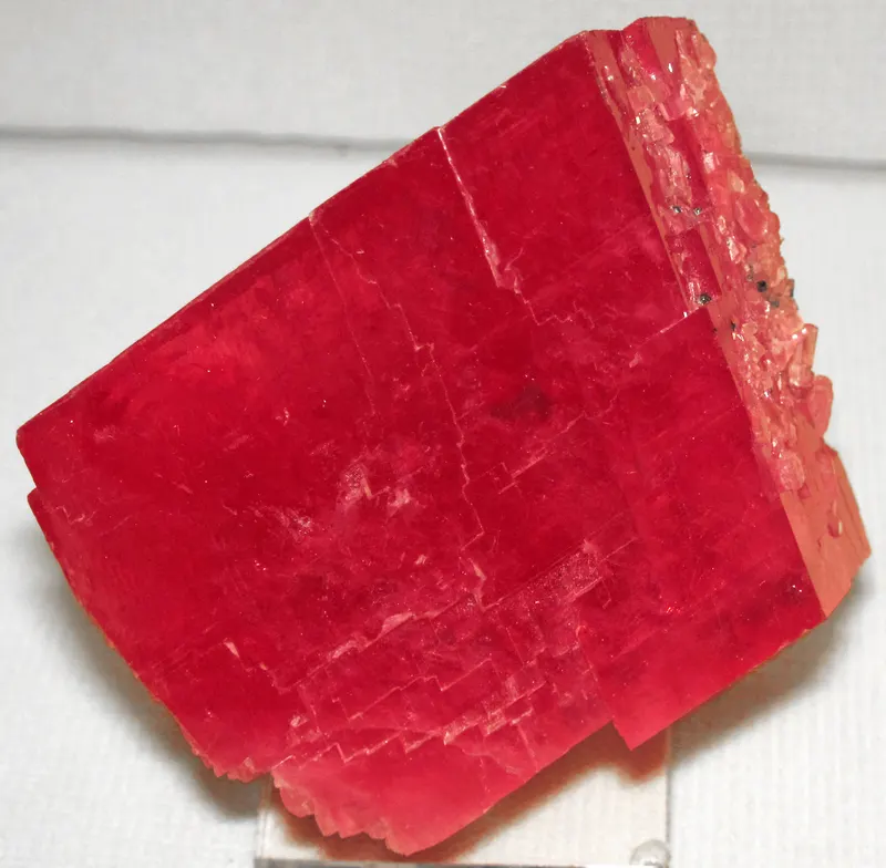 Rhodochrosite (Oligocene, 27.6 to 30.6 Ma; Sweet Home Mine, Mosquito Range, Colorado, USA) 6 (46987176554).jpg