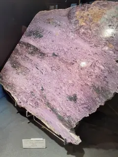 Charoite — Tinaksite, Musee de Mineralogie, Paris, 2025.jpg