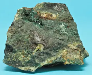 Brochantit, Trippkeit, Cuprit (OM1-070A).JPG