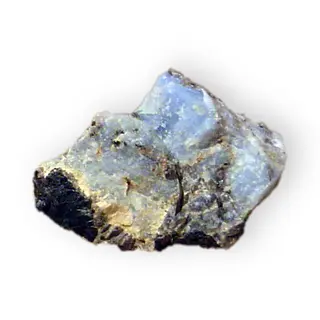 Vishnevite - sulfate cancrinite w- orthoclase and melanite Hydrous sodium calcium potassium aluminum silicate sulfate and carbonate Loch Borrolan Sutherland Scotland 1650.jpg
