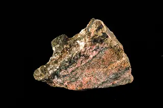 Yoshimuraite with urbanite, feldspar, and rhodonite (GeoDIL number - 268).jpg