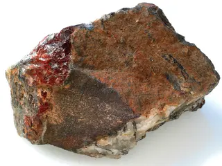 Bementite with limonite and quartz (GeoDIL number - 2539).jpg