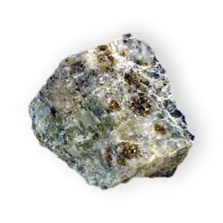 Afwillite on rock Hydrous calcium silicate Crestmore Quarry Riverside California.jpg