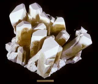 Tincalconite and Borax - Baker mine, US Borax Mine, Kramer Borate deposit, California, USA.jpg