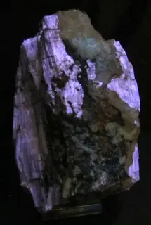 Museo di mineralogia, pietre fluorescenti, agrellite 3.JPG