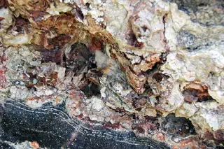 Opal in hydrothermally-altered rhyolitic obsidian (Tertiary; mine at Opal Mountain, Clark County, Idaho, USA) 7.jpg