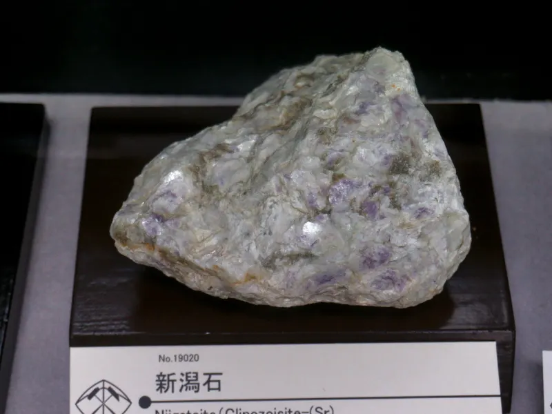 Niigataite displayed at Mining Museum of Akita University.jpg