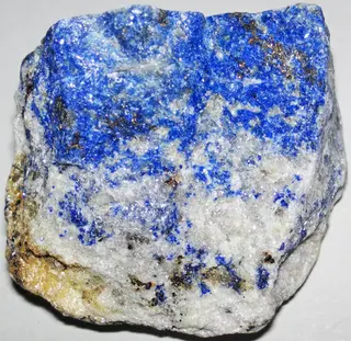 Lazuritic-pyritic marble (Sar-e-Sang Deposit, Sakhi Formation, Precambrian, 2.4-2.7 Ga (?); Sar-e-Sang Mining District, Hindu-Kush Mountains, Afghanistan) 5.jpg