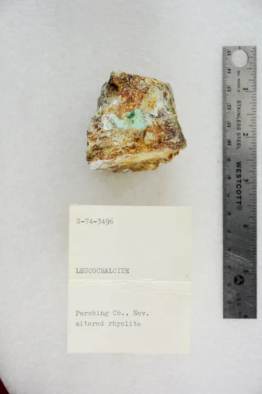 Leucochalcite with Altered Rhyolite (48303249817).jpg