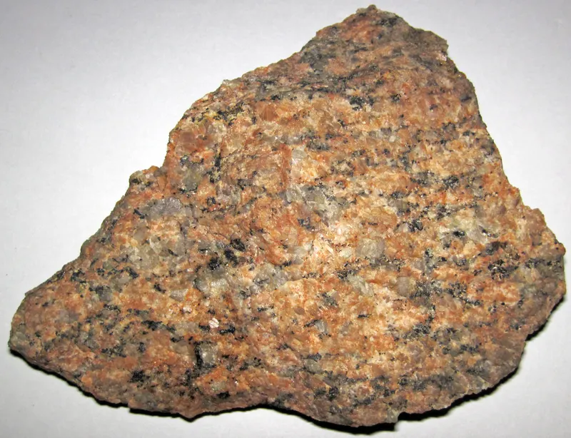 Granite (Mesoproterozoic, 1098 Ma; Rt. 30 roadcut south of the town of Tupper Lake, New York State, USA) 1 (31442199482).jpg
